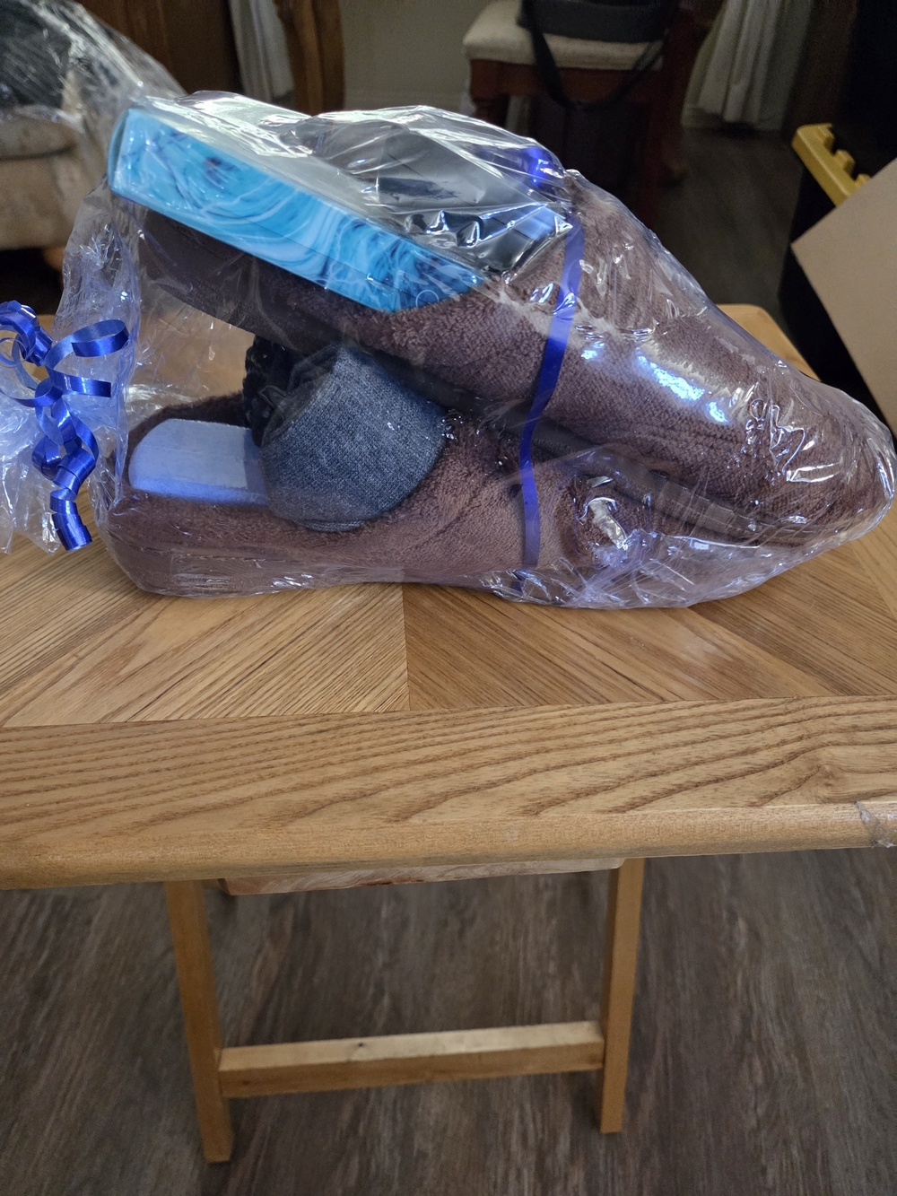 Men's Brown Slipper Socks — Cozy Lounge Pair